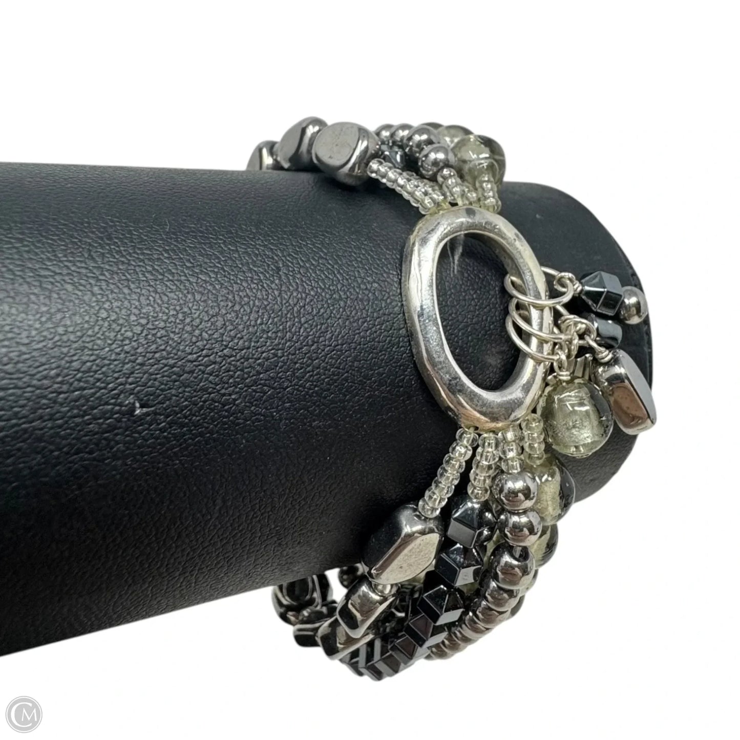 Hailstone Hematite Multi Strand Bracelet Sterling Silver By Silpada