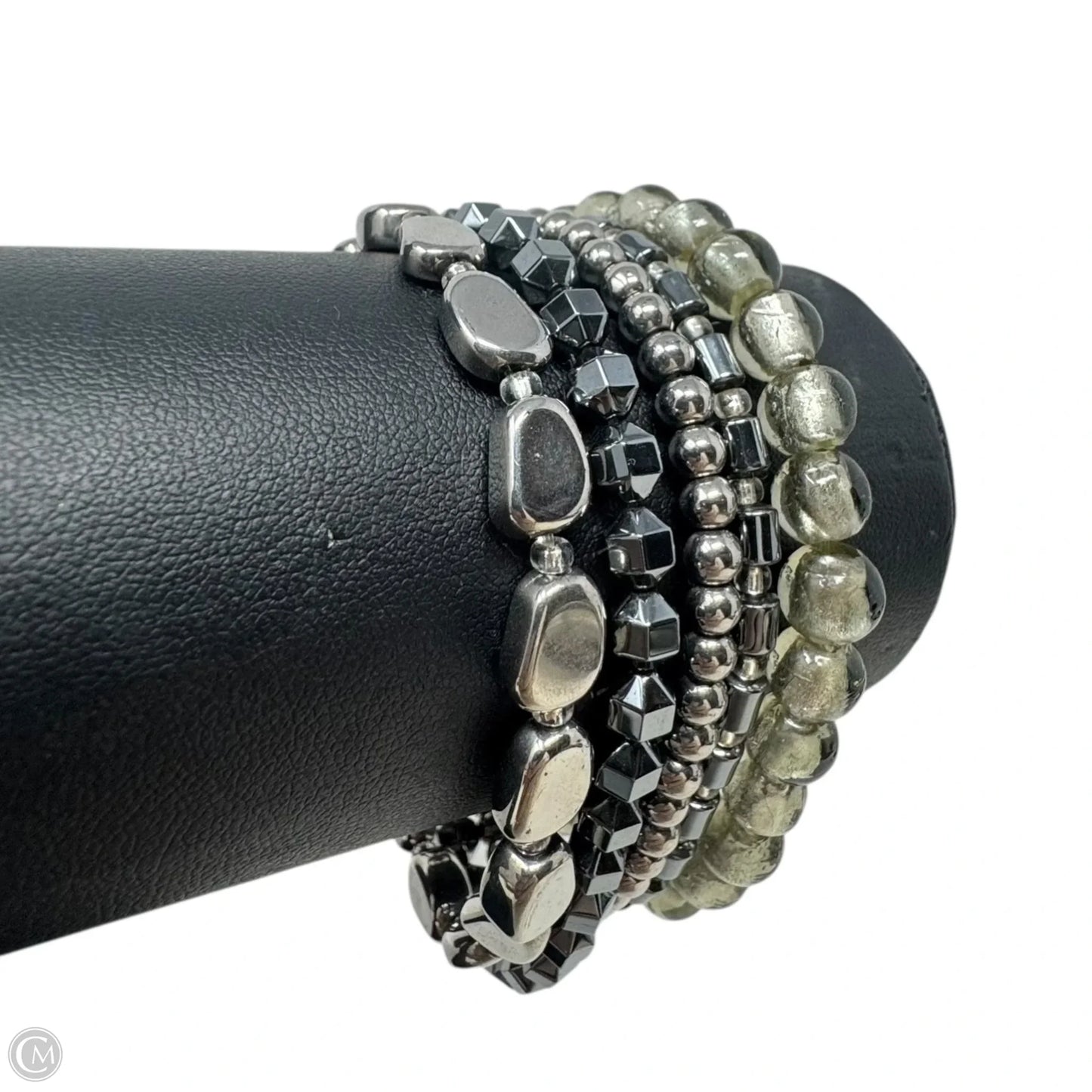 Hailstone Hematite Multi Strand Bracelet Sterling Silver By Silpada