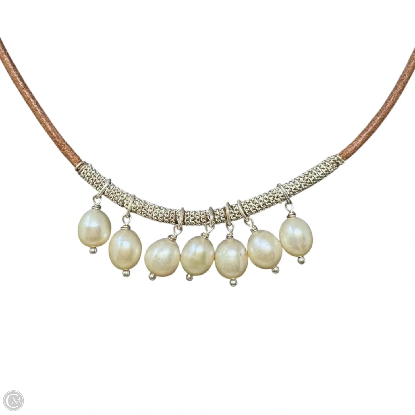 Pearls Of Wisdom Leather Cord Necklace Sterling Silver By Silpada