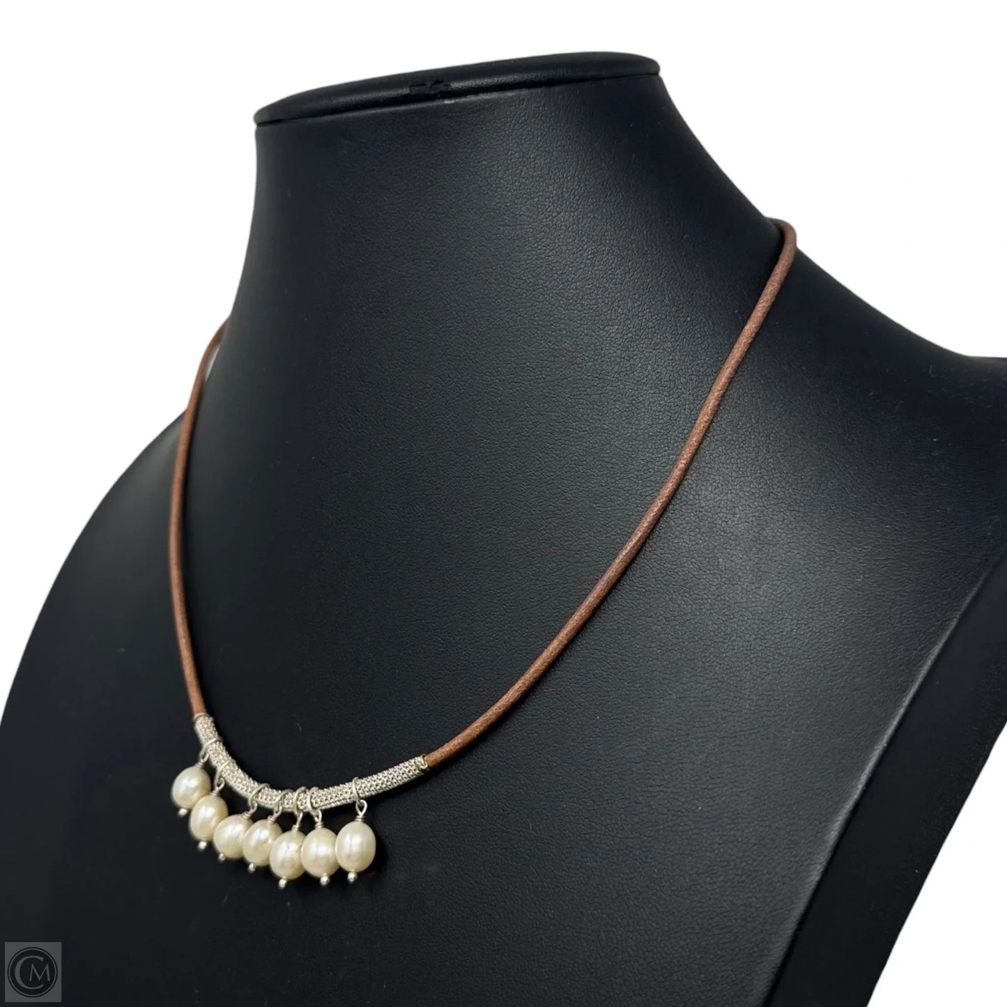 Pearls Of Wisdom Leather Cord Necklace Sterling Silver By Silpada