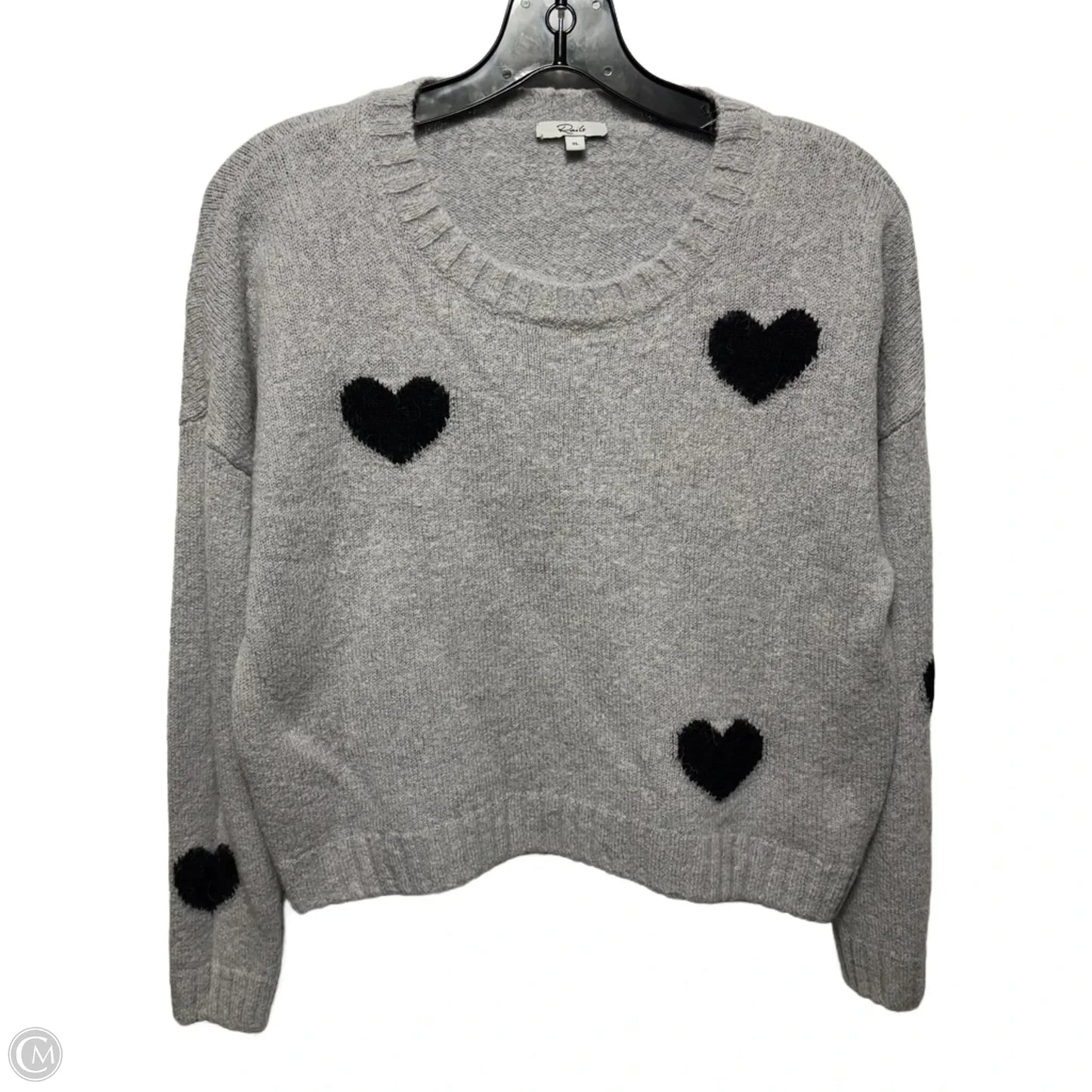 Heart Sweater By Rails In Grey, Size: XL