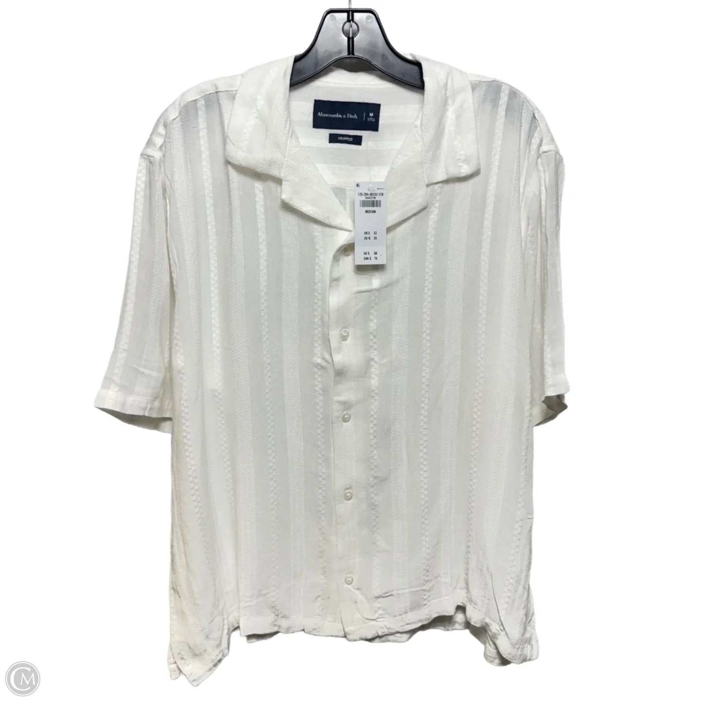 Top Short Sleeve By Abercrombie And Fitch In White, Size: M MEN’S