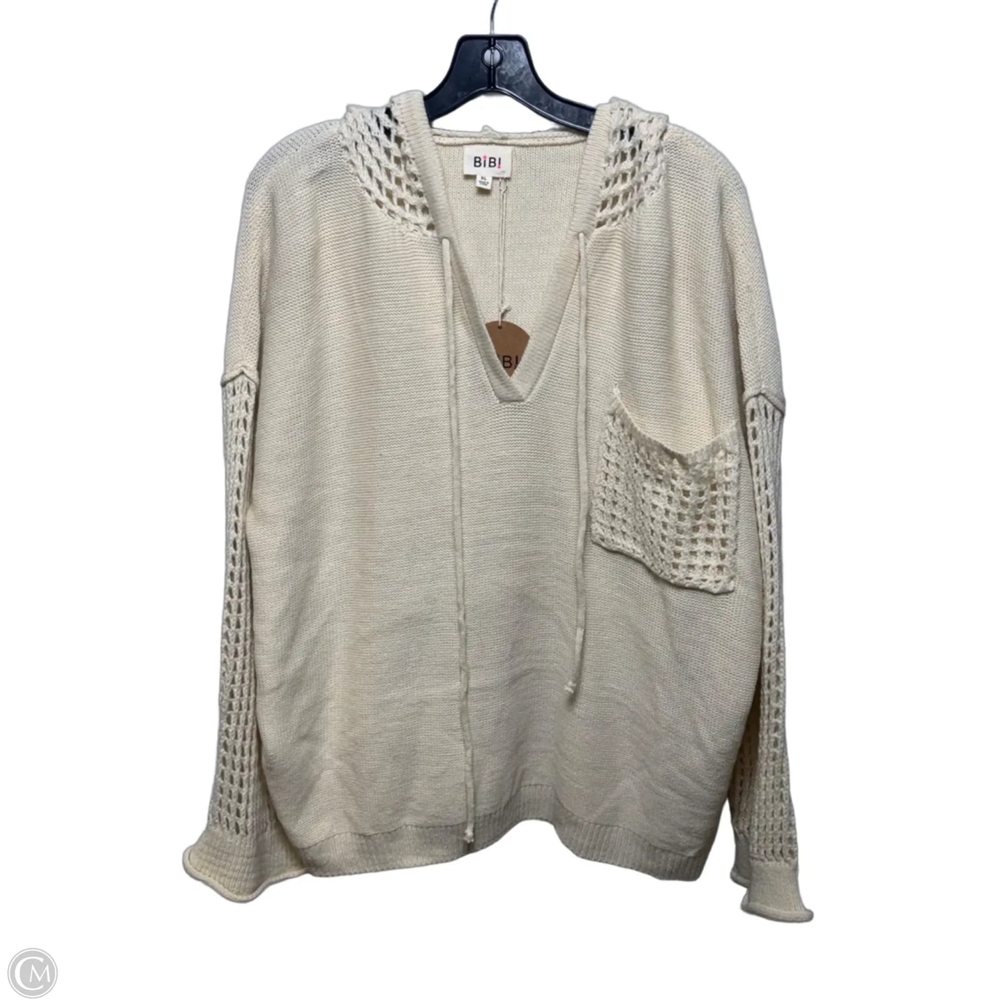 Sweater By Bibi In Cream, Size: Xl