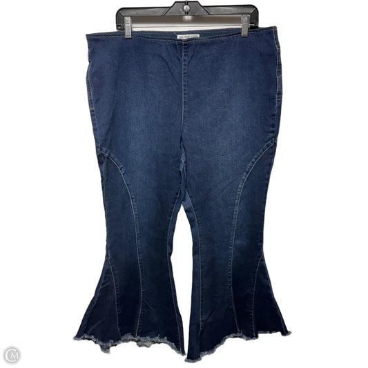Jeans Flared By We The Free In Blue Denim, Size: 35 Curvy