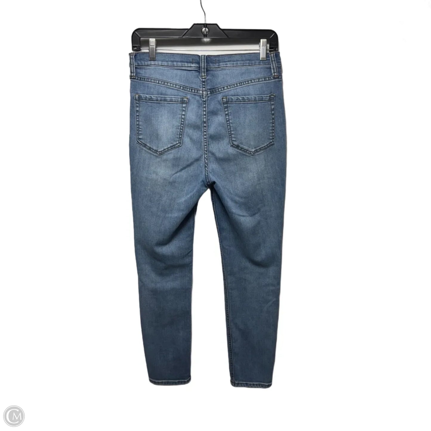Jeans Skinny By Free People In Blue Denim, Size: 8/29