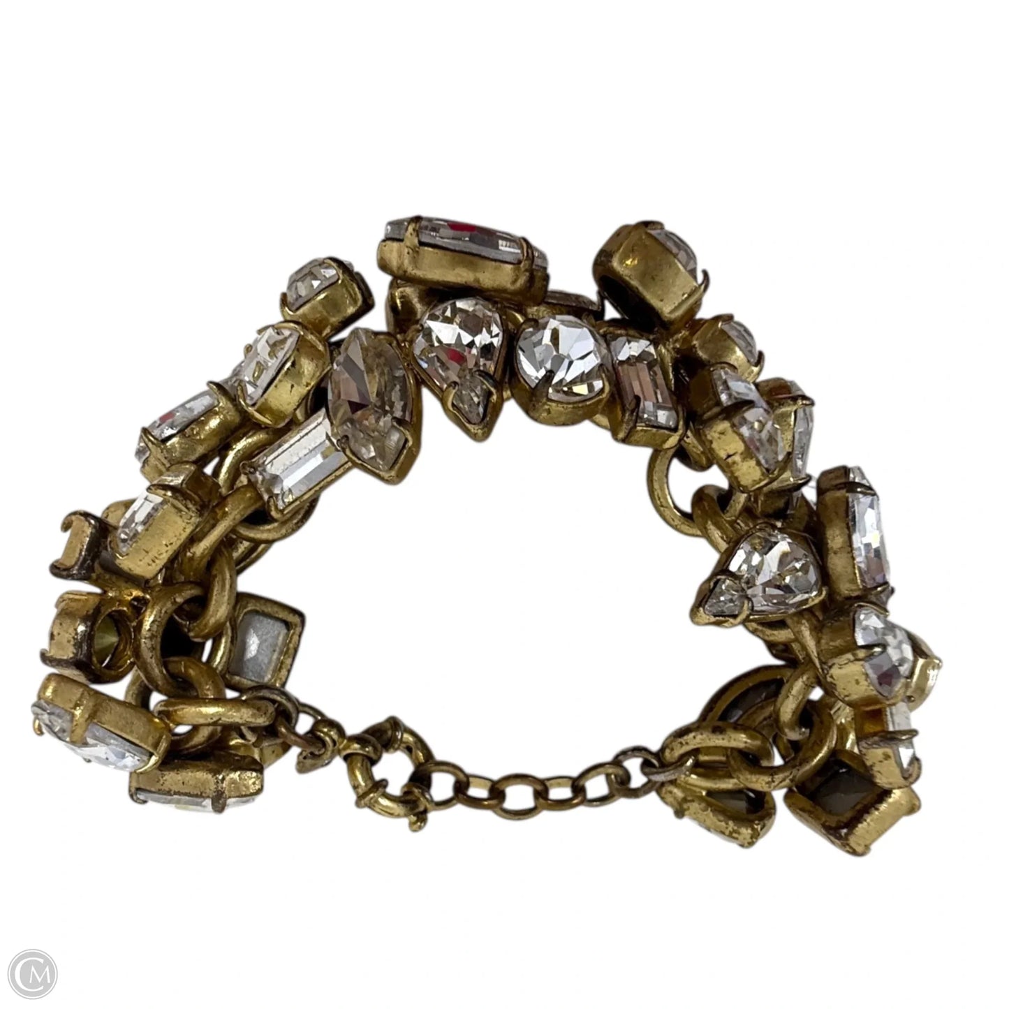 Vintage Crystal Cluster Bracelet By J. Crew