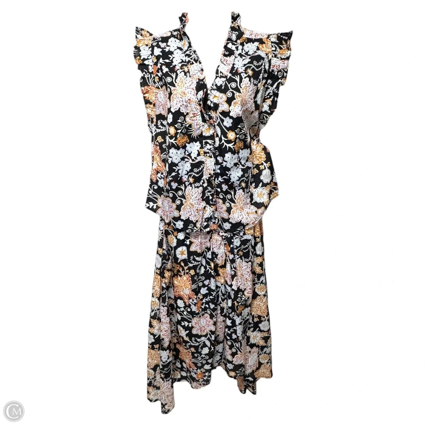 Skirt Set 2pc By Elan In Floral Print, Size: S