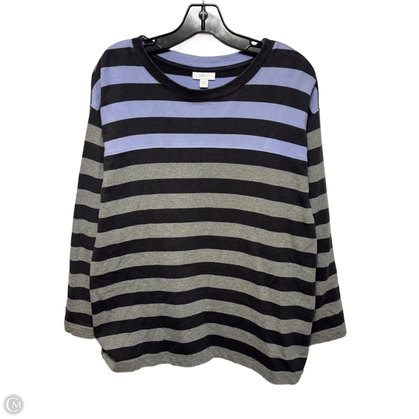 Top Long Sleeve By J. Jill In Striped Pattern, Size: S