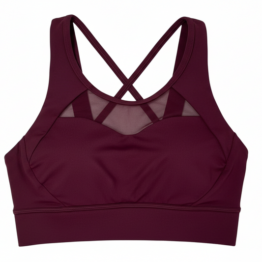 Athletic Bra By Lululemon In Maroon, Size: 6