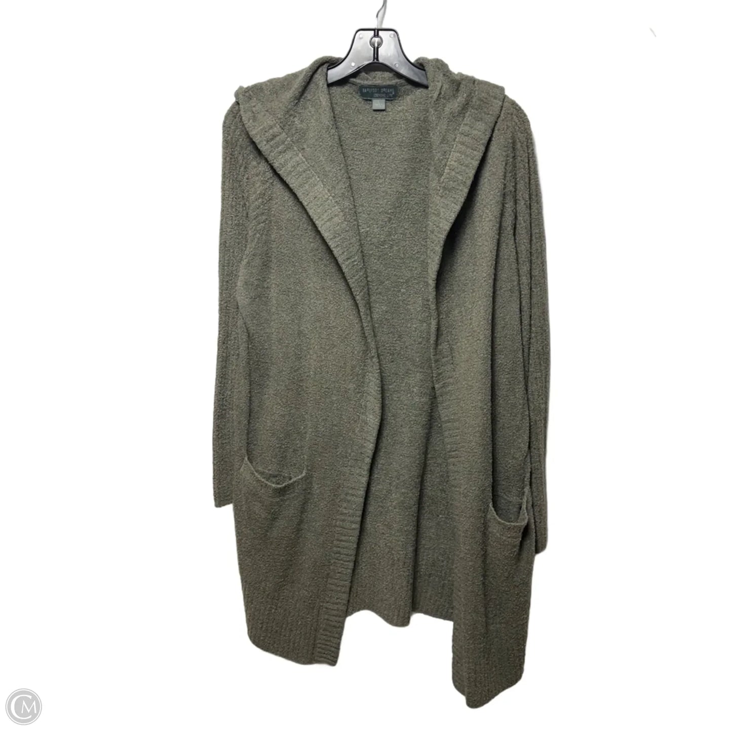 CozyChic Lite Hooded Cardigan Sweater By Barefoot Dreams In Green, Size: L