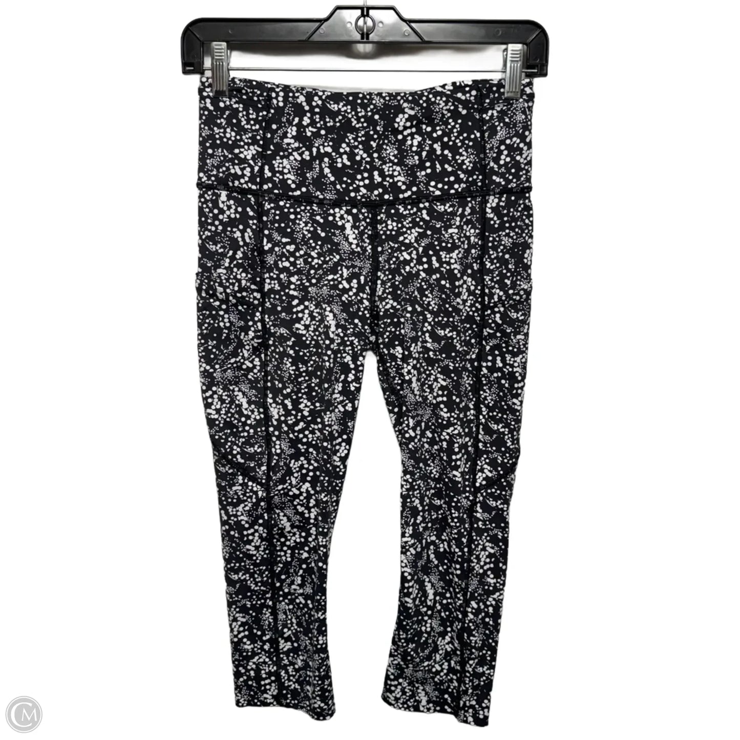 Athletic Leggings By Lululemon In Black & White, Size: 8