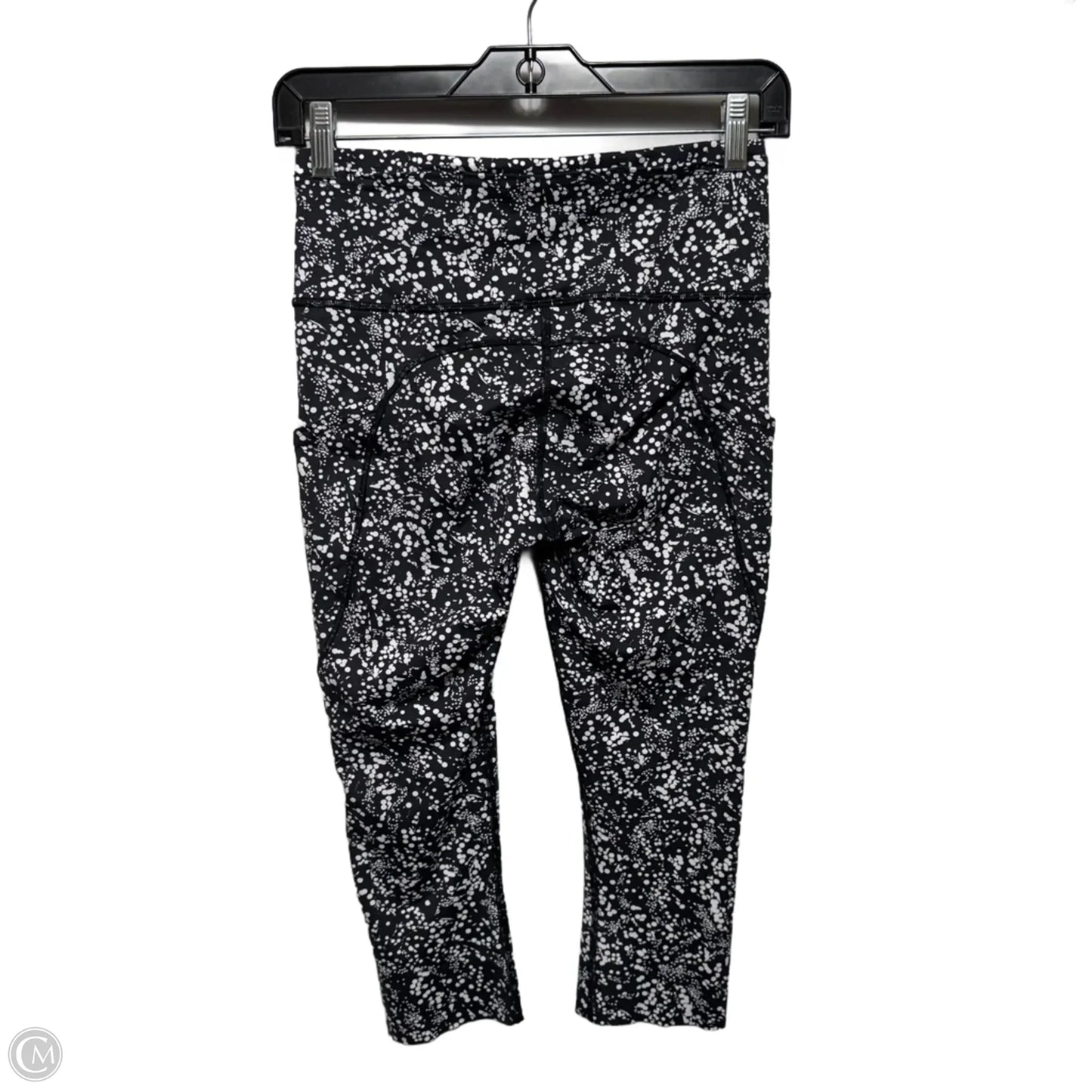 Athletic Leggings By Lululemon In Black & White, Size: 8