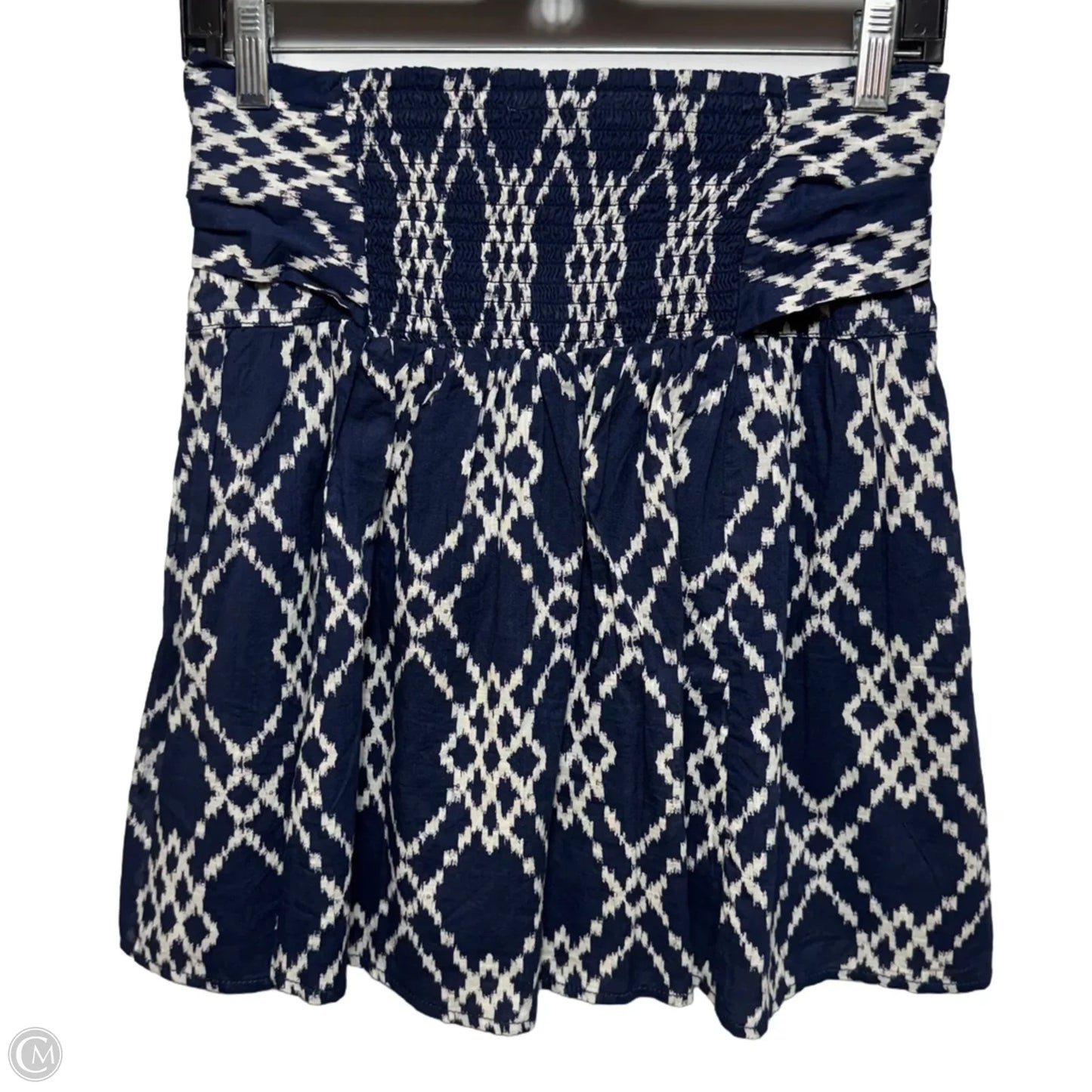 Rimbaud Tie Waist Mini Skirt By Anthropologie In Navy, Size: XS