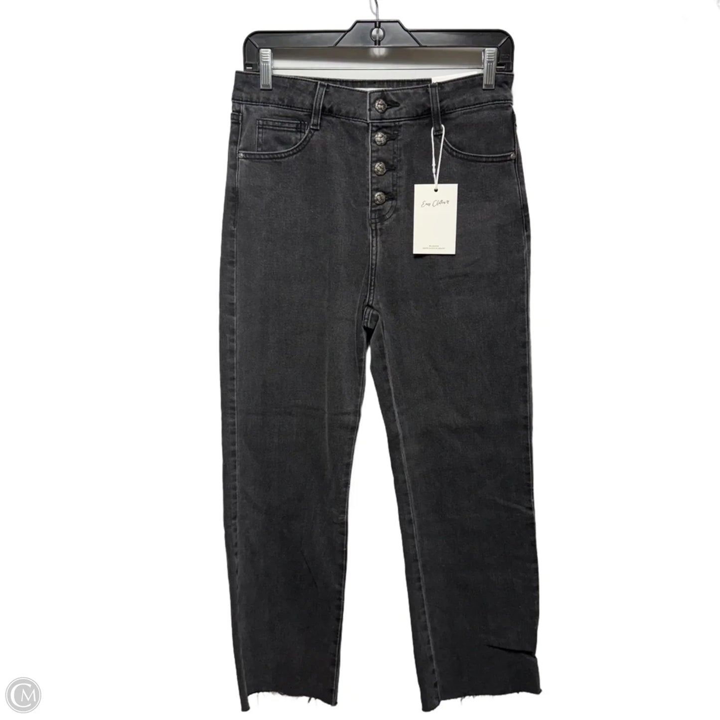 Ankle Straight Jeans By Easy Clothes In Grey, Size: 30