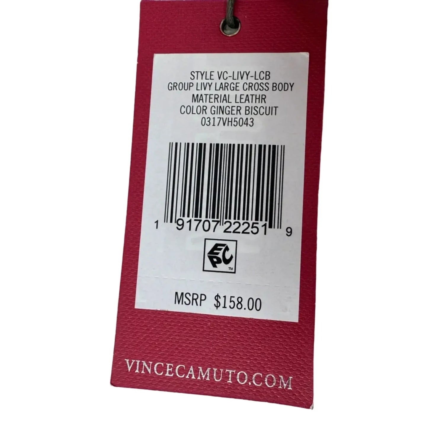 Livy Leather Crossbody By Vince Camuto, Size: Medium