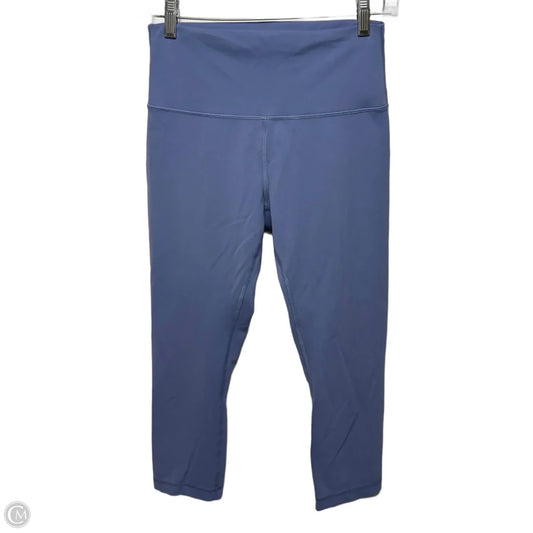 Athletic Capris By Lululemon In Blue, Size: 8