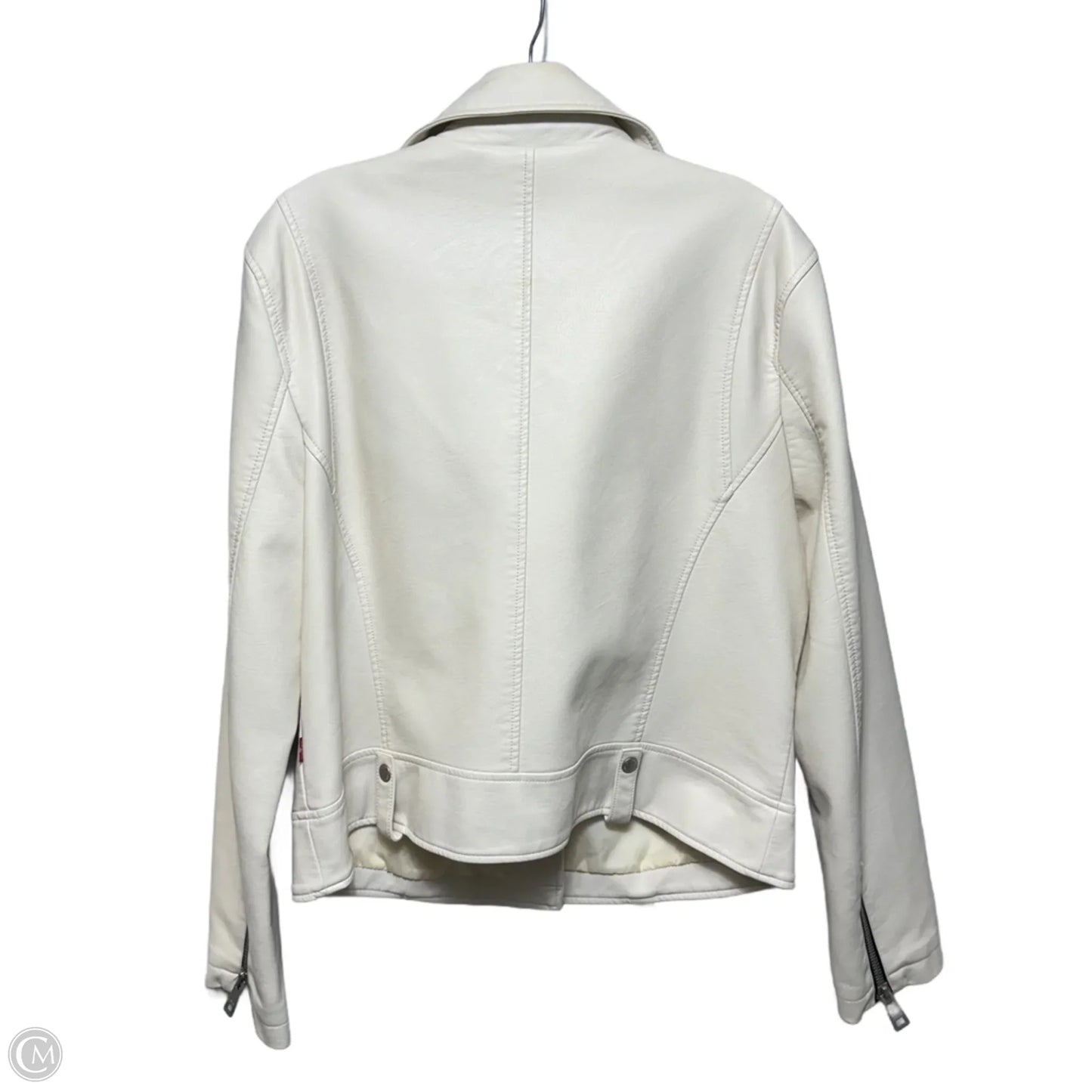 Jacket Moto By Levis In Cream, Size: Xl