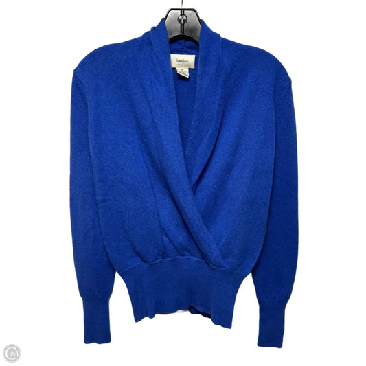Cashmere Sweater Designer By Neiman Marcus In Blue, Size: M
