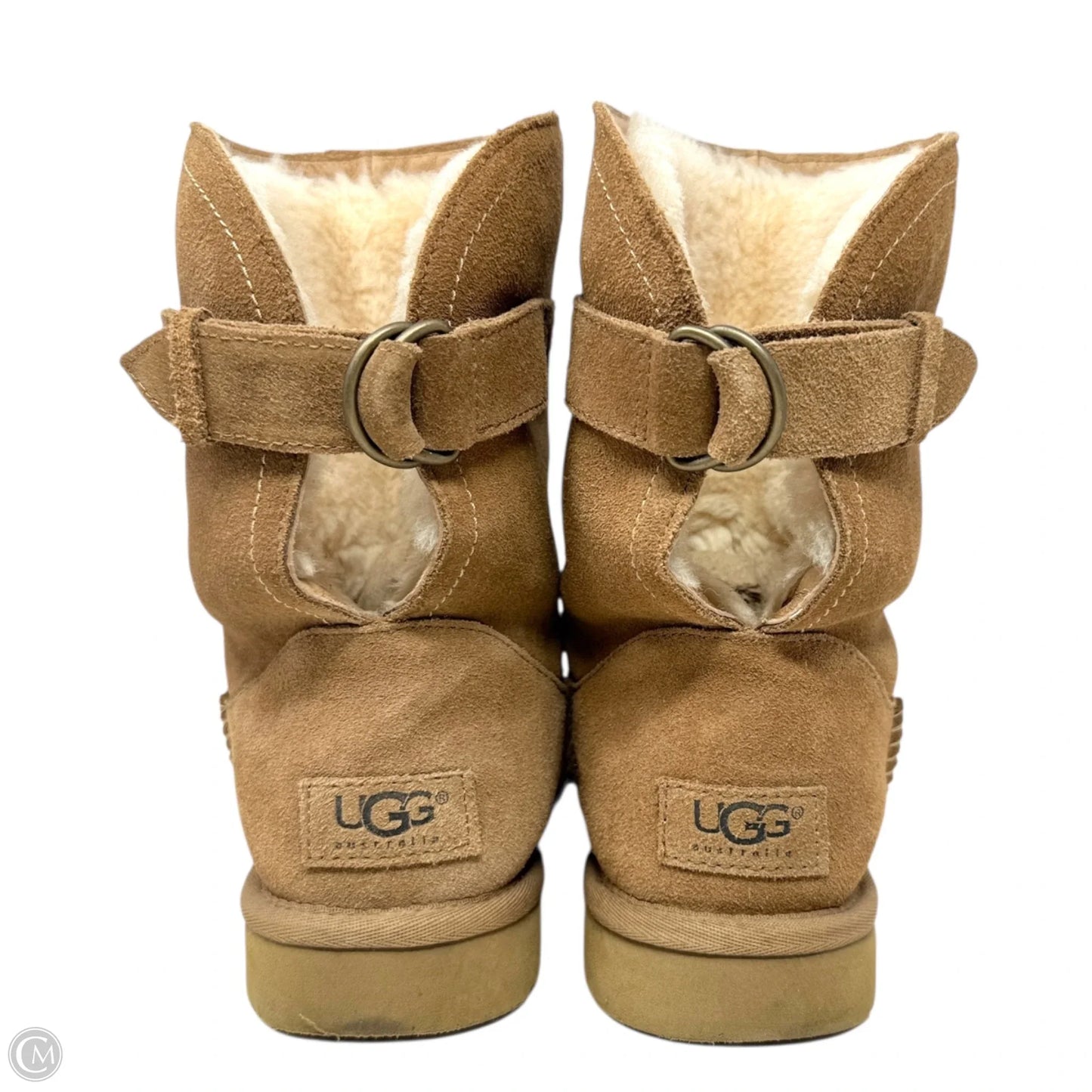 Remora Buckle Boots Designer By Ugg In Chestnut, Size: 8