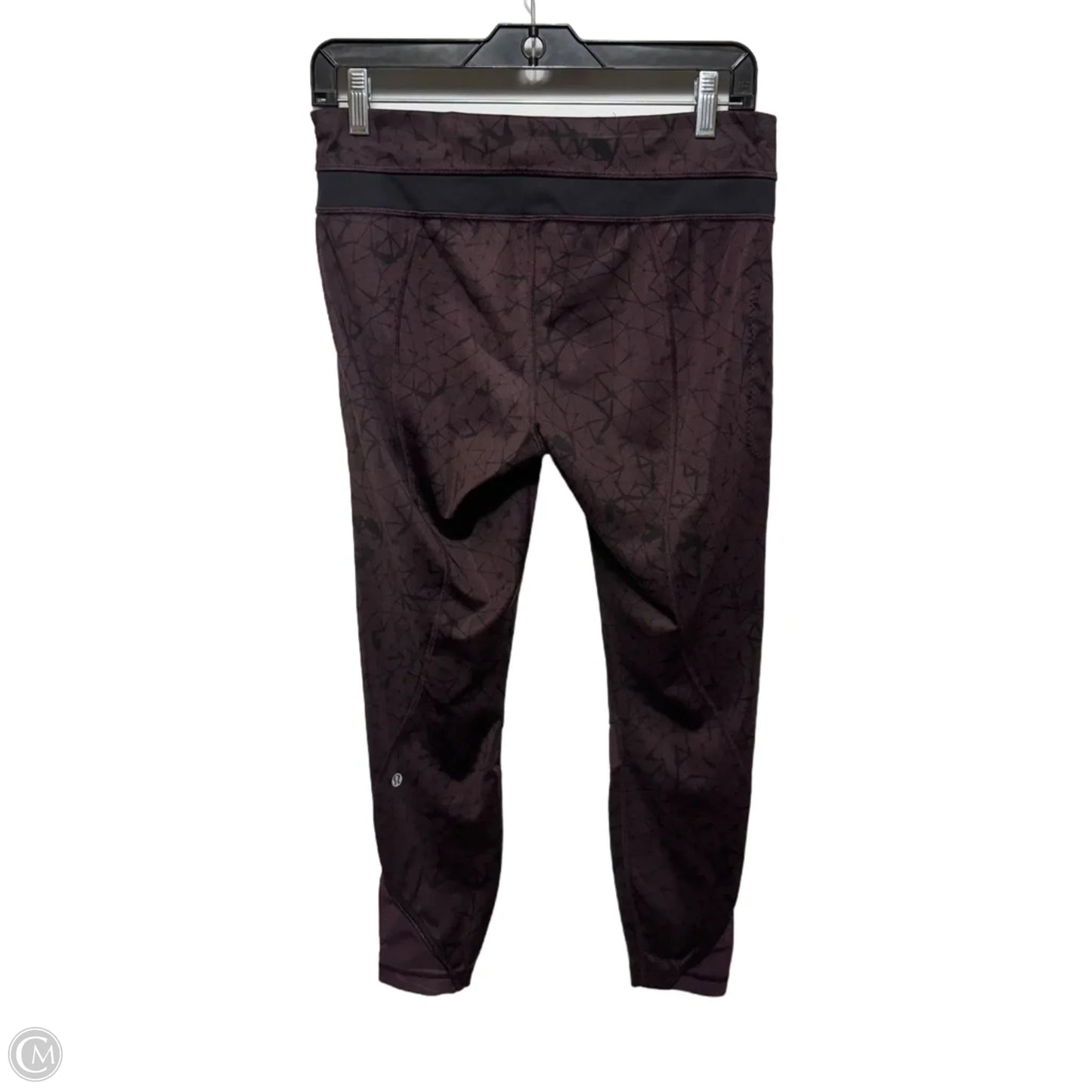 Inspire Tights By Lululemon In Star Crushed Black Cherry Black / Black / Black Cherry, Size: 8