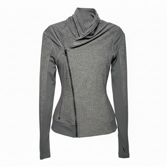 Bhakti Yoga Jacket By Lululemon In Grey, Size: 6