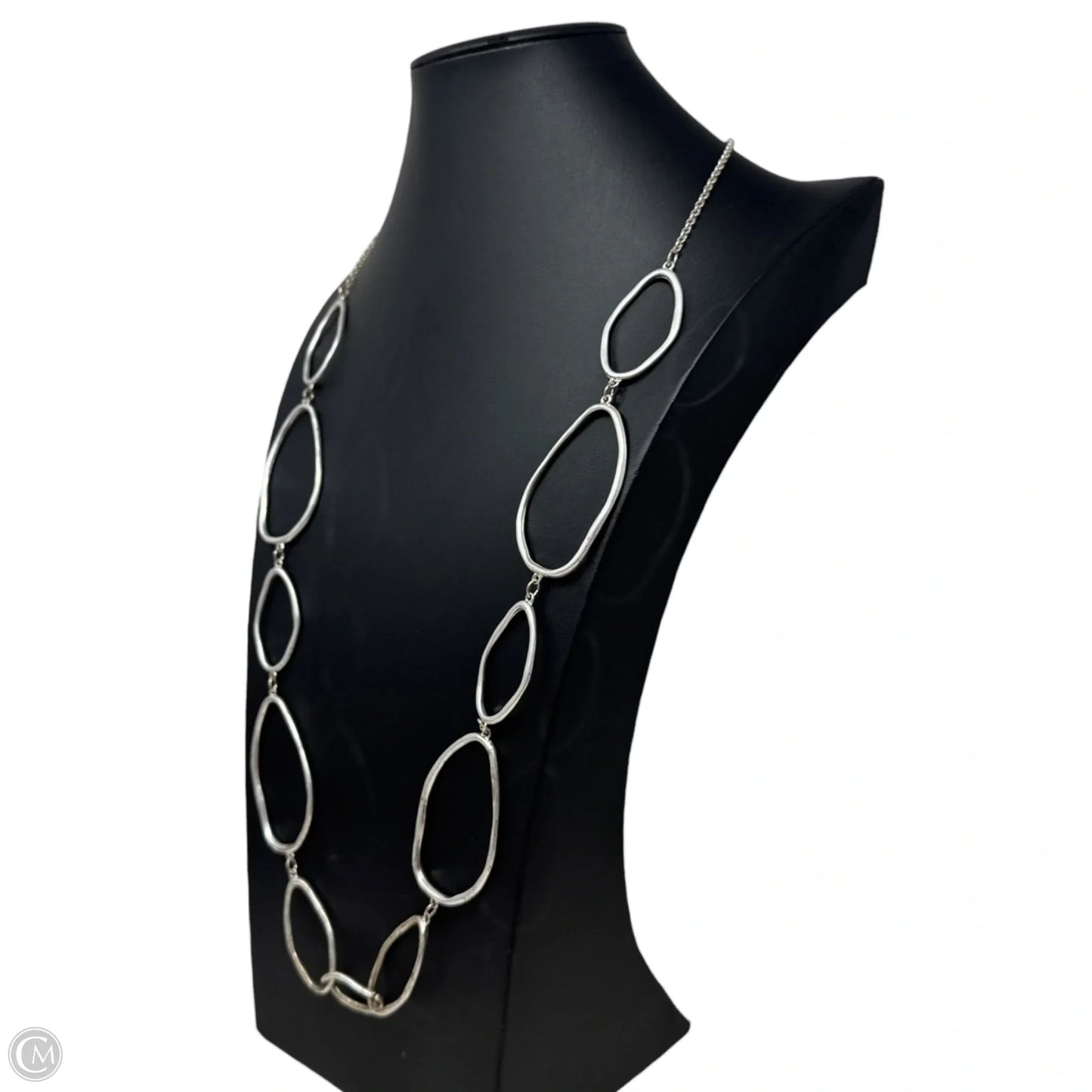 Abstract Oval Necklace Long By The Sak