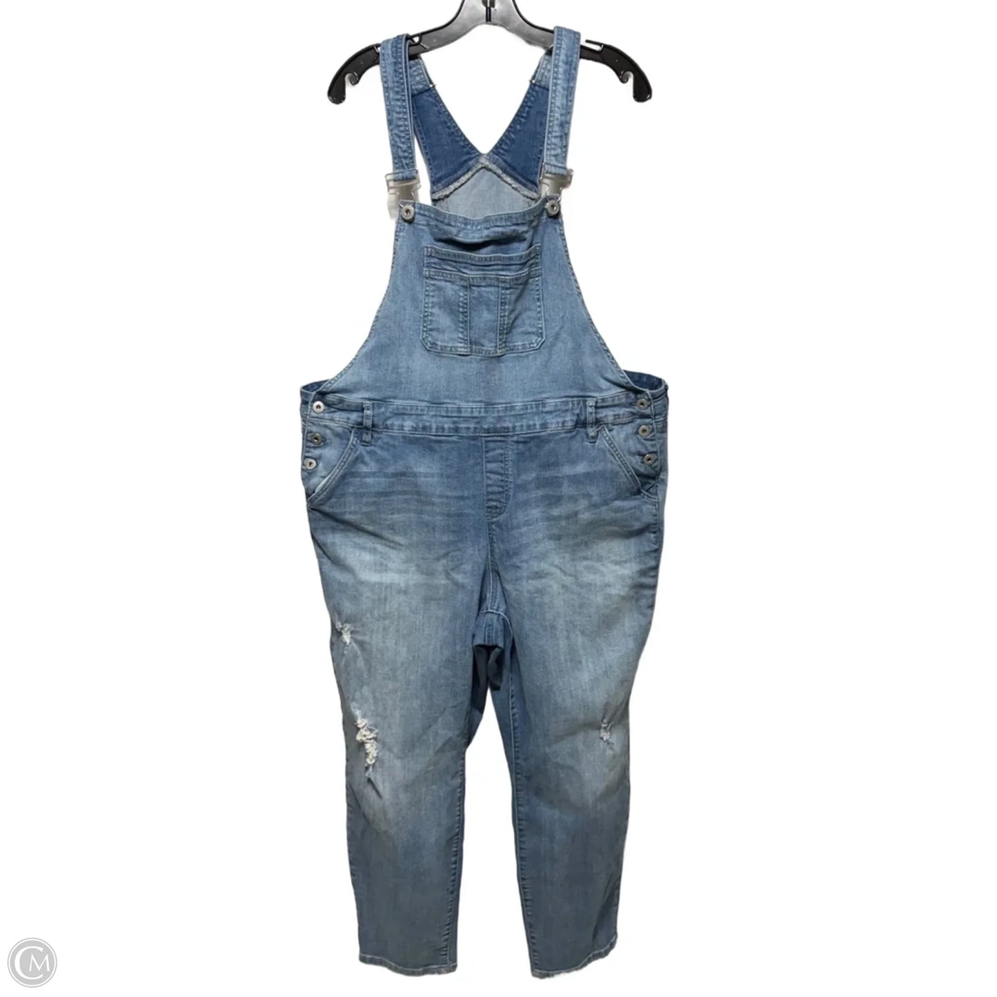 Overalls By Torrid In Blue Denim, Size: 22