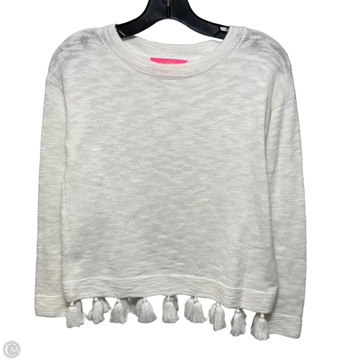 Athea Tassel Sweater Designer By Lilly Pulitzer In White, Size: XXS