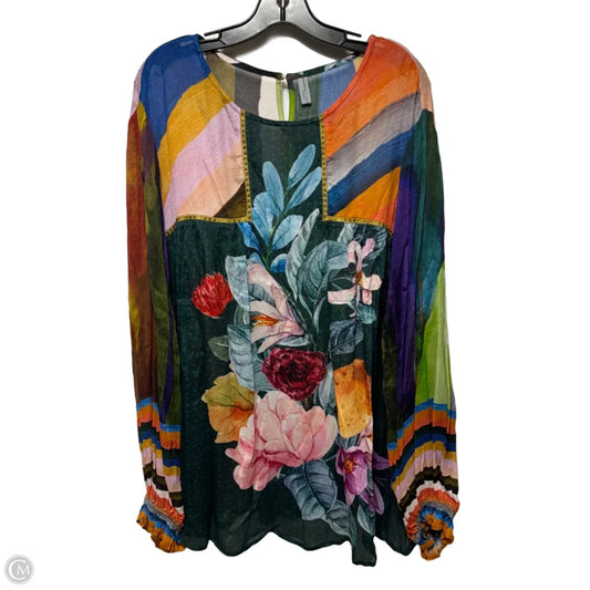 Top Long Sleeve By Blank London In Multi-colored, Size: 1x (est)