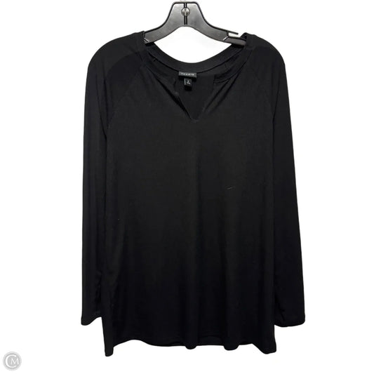 Ribbed Top Long Sleeve Basic By Torrid In Black, Size: 2x