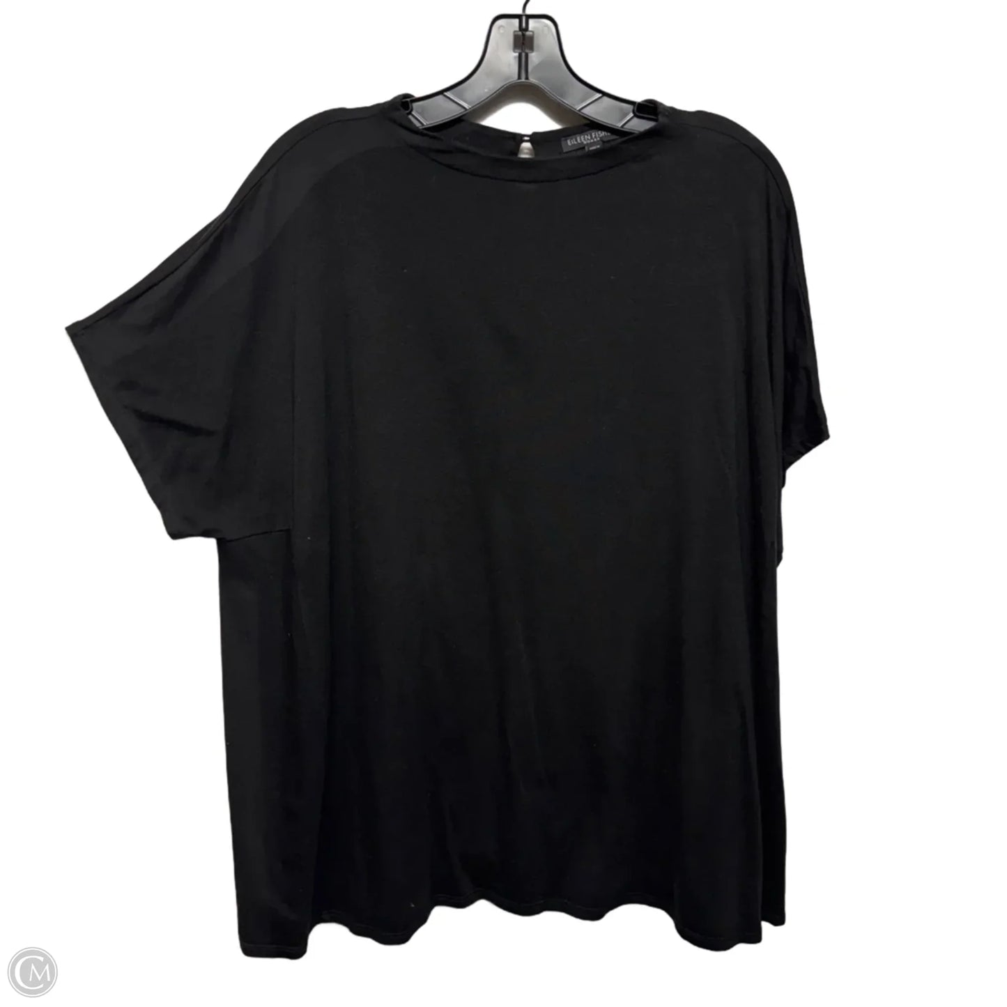Top Short Sleeve Basic By Eileen Fisher In Black, Size: 2x