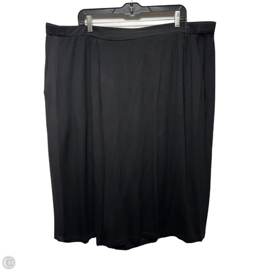 Skirt-Pants Wide Leg By Eileen Fisher In Black, Size: 3x