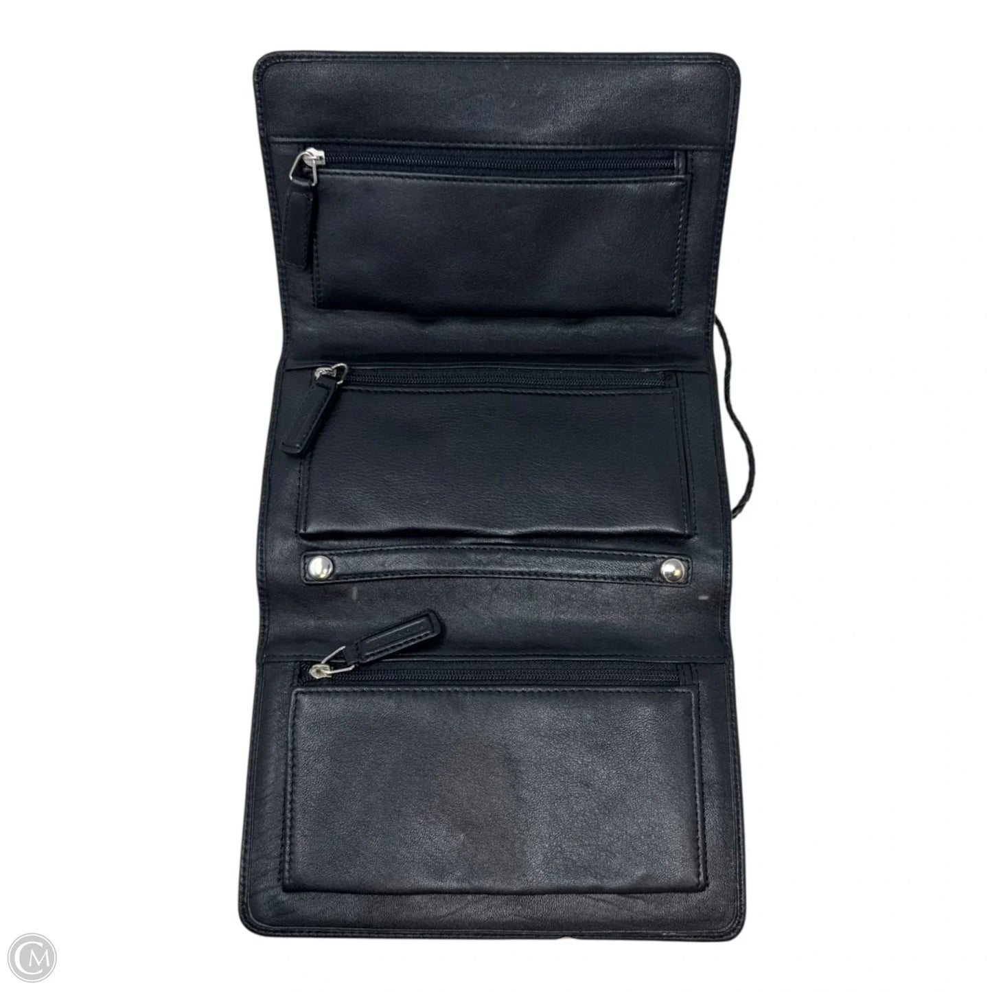 Leather Jewelry Bag In Black By Levenger