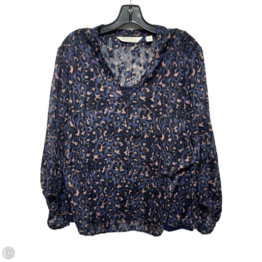 Top Long Sleeve By beautiful by lawrence zarian In Animal Print, Size: 1x