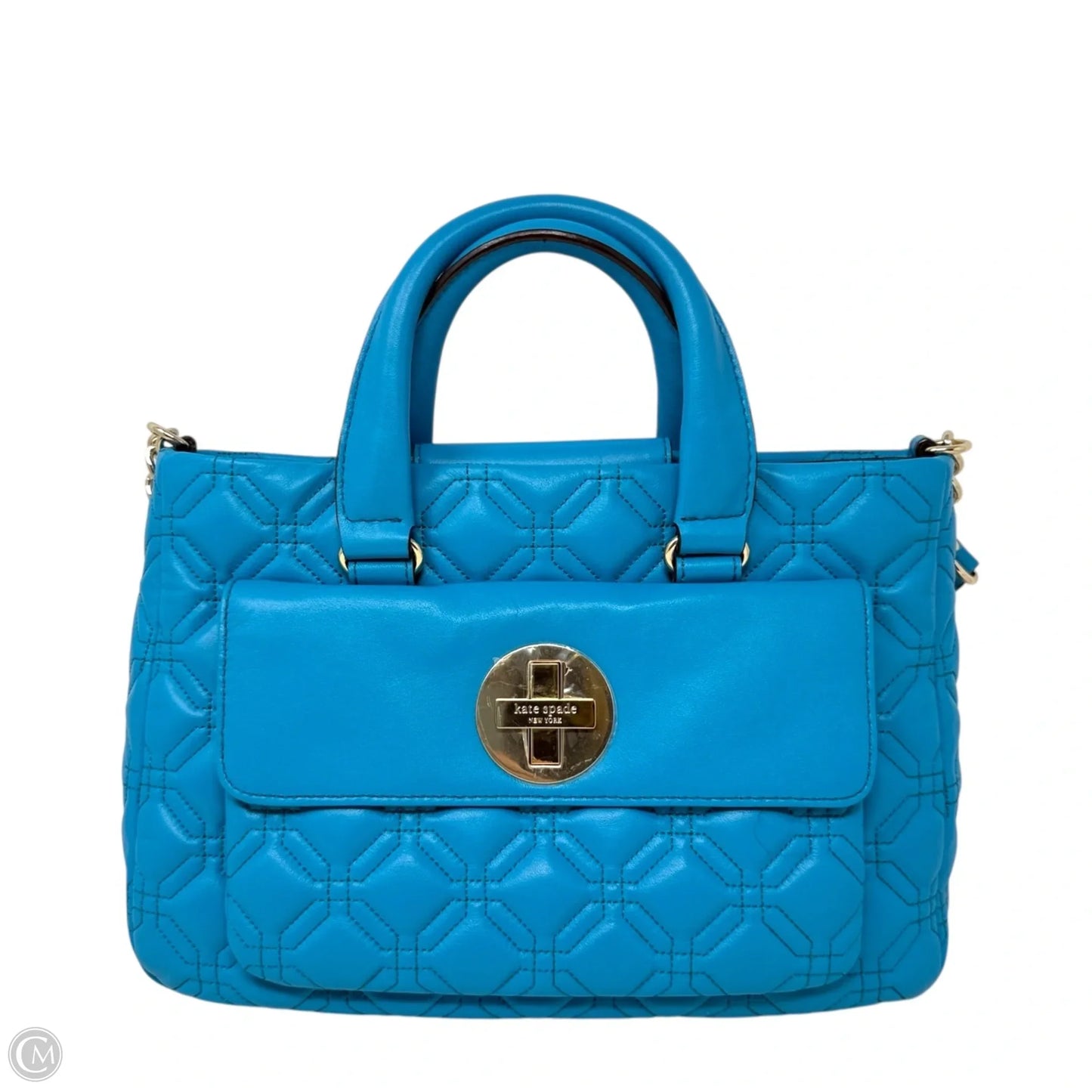 Astor Court Lila Quilted Leather Shoulder Bag  Designer By Kate Spade, Size: Medium