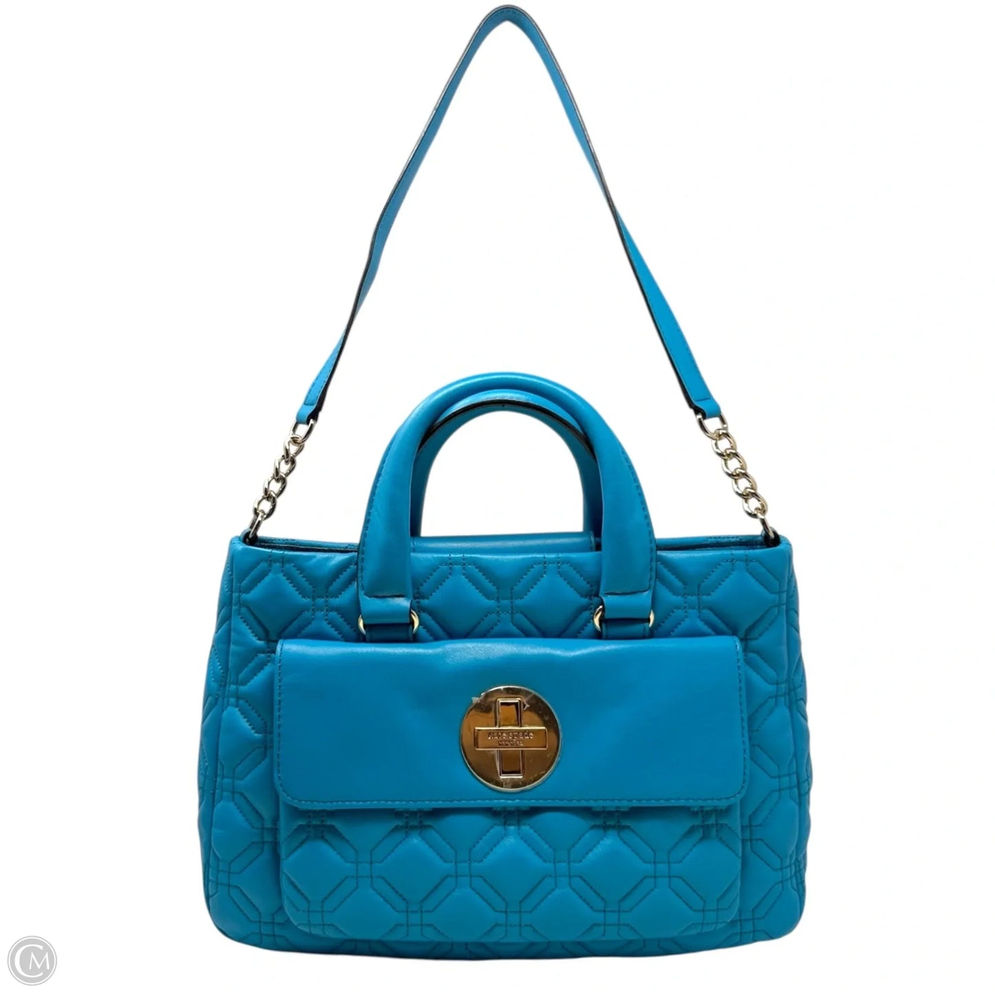 Astor Court Lila Quilted Leather Shoulder Bag  Designer By Kate Spade, Size: Medium