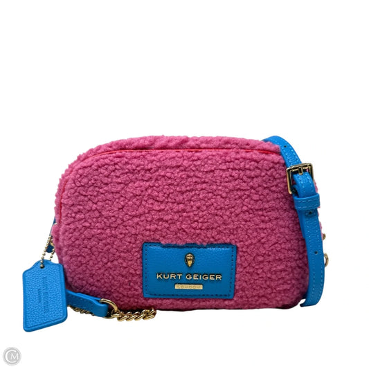 Chiswick High Pile Fleece Camera Bag Designer By Kurt Geiger, Size: Medium