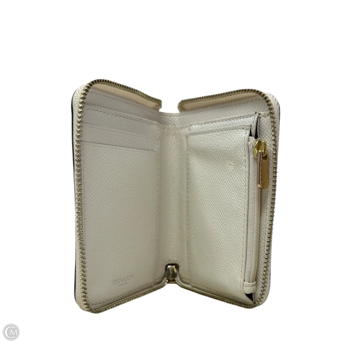 Ditsy Daisy Small Zip Around Wallet Designer By Coach, Size: Small