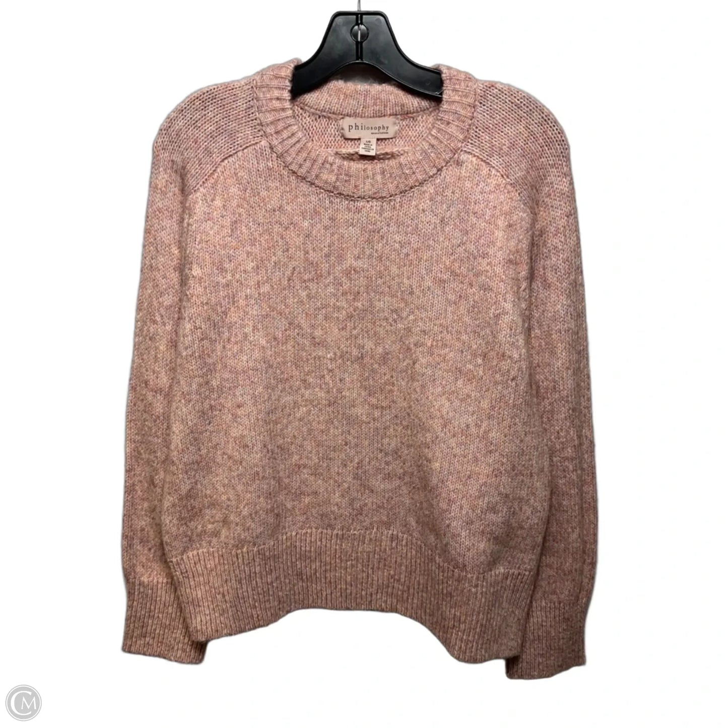 Sweater By Philosophy In Pink, Size: L