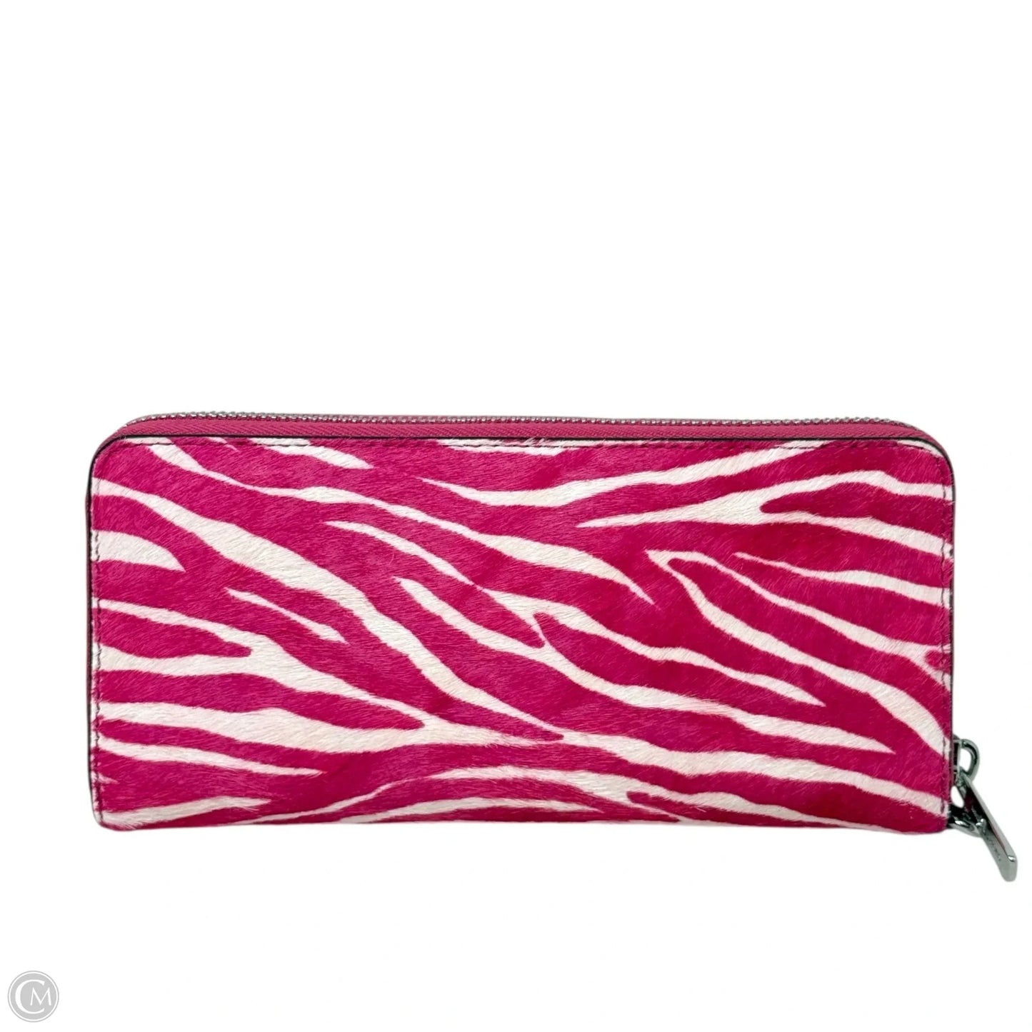 Jet Set Travel large continental wallet in dragon fruit pink zebra print calf hair Wristlet By Michael By Michael Kors, Size: Large