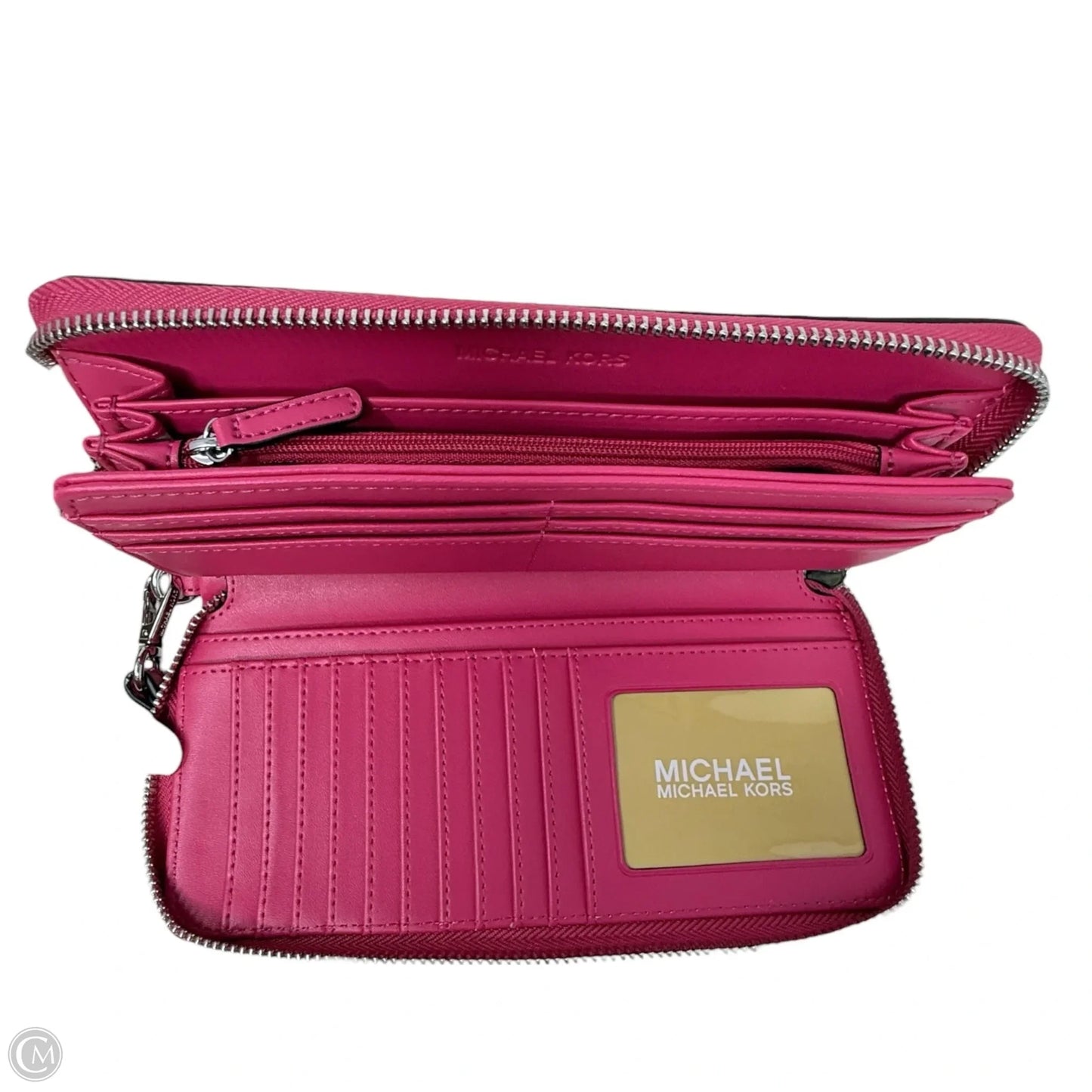 Jet Set Travel large continental wallet in dragon fruit pink zebra print calf hair Wristlet By Michael By Michael Kors, Size: Large