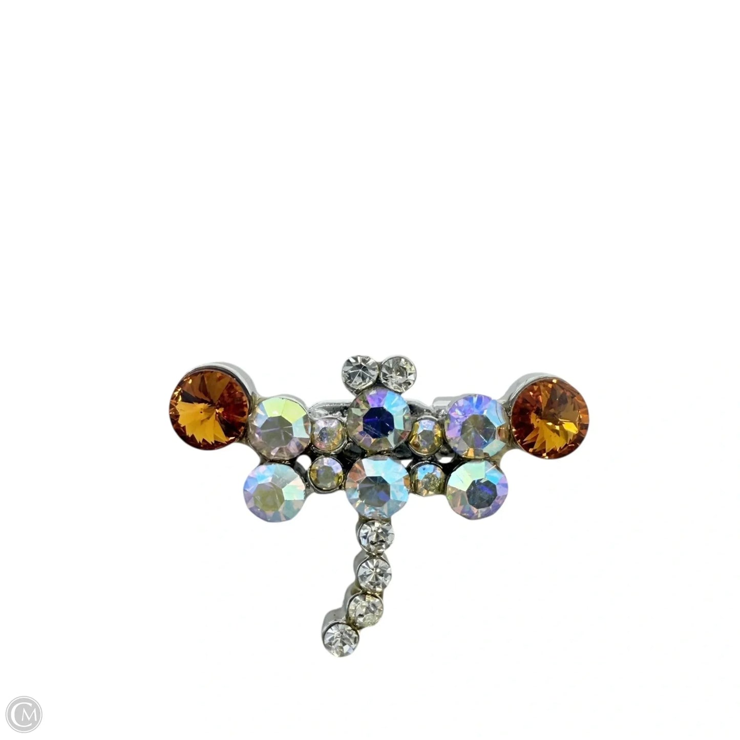 Tiny Rhinestone Butterfly Pin