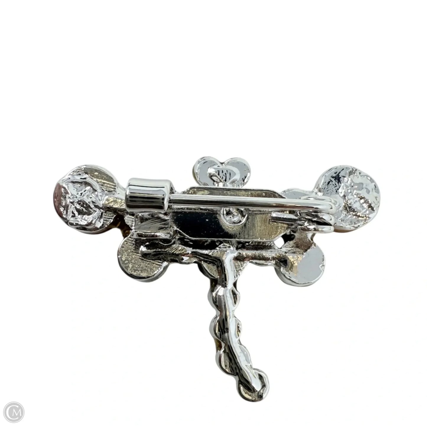 Tiny Rhinestone Butterfly Pin