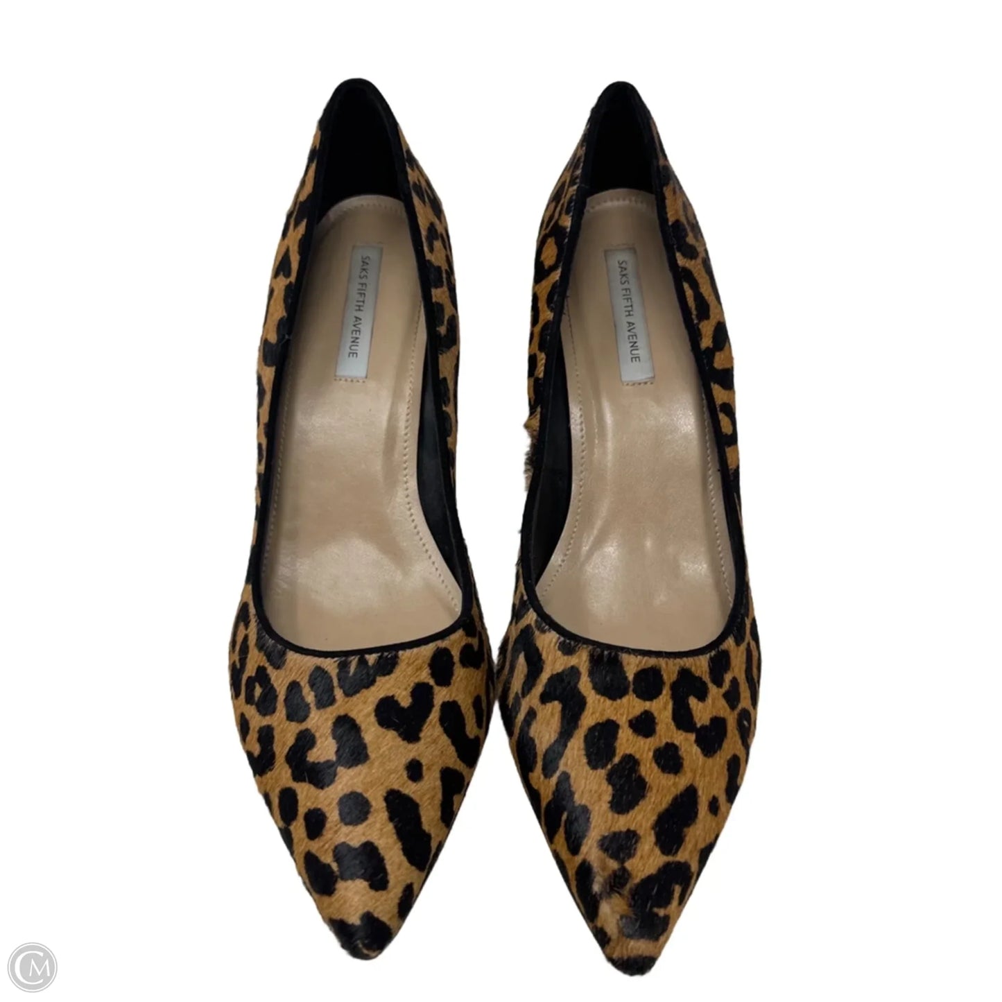 Leopard Print Calf Hair Stiletto Pumps By Saks Fifth Avenue In Animal Print, Size: 10