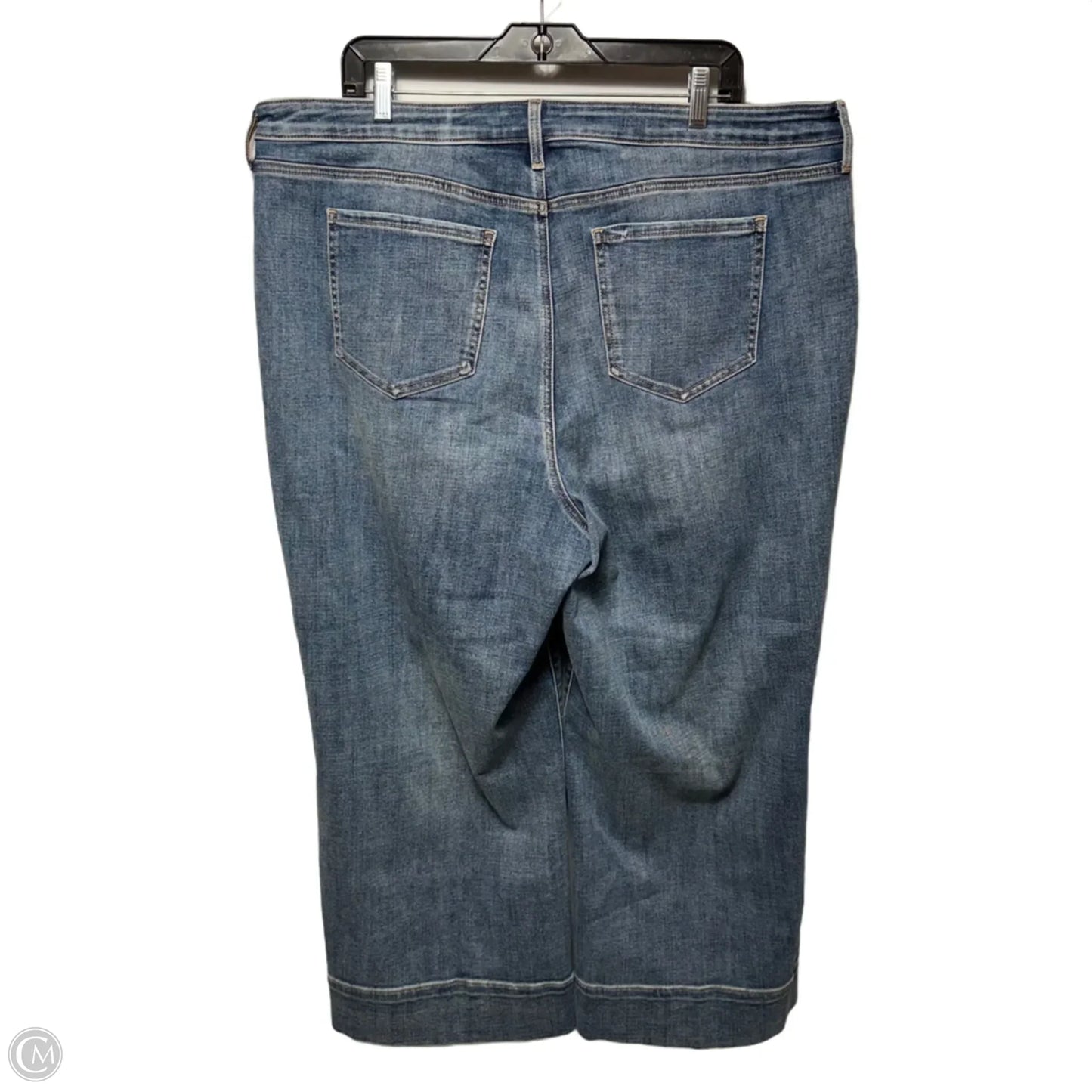 Jeans Wide Leg By Not Your Daughters Jeans In Blue Denim, Size: 18