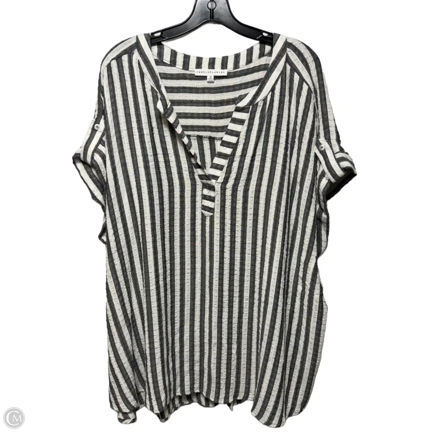 Top Sleeveless By Jane And Delancey In Striped Pattern, Size: 2x