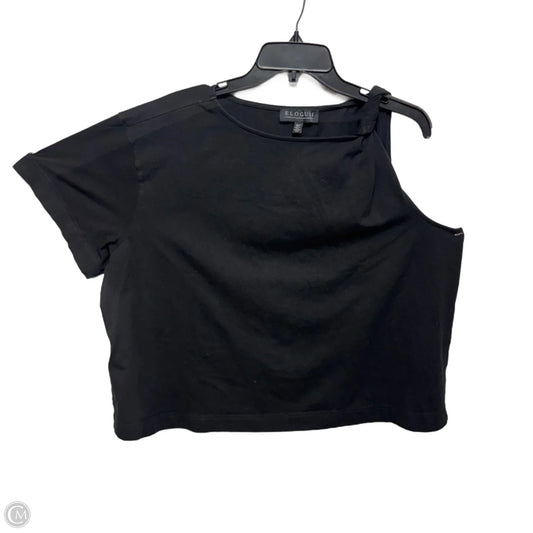 Top Short Sleeve By Eloquii In Black, Size: 18/20