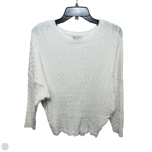 Sweater By Francesca's In White, Size: M