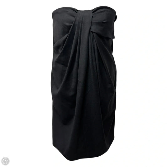 Wool Draped Strapless Dress Casual Short By Hache In Grey, Size: M / 44