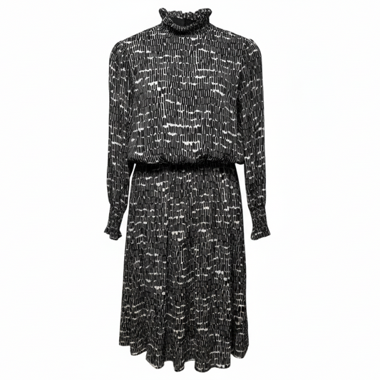 Kelly Geo Sticks Dress By Tyler Boe In Black & Cream, Size: M